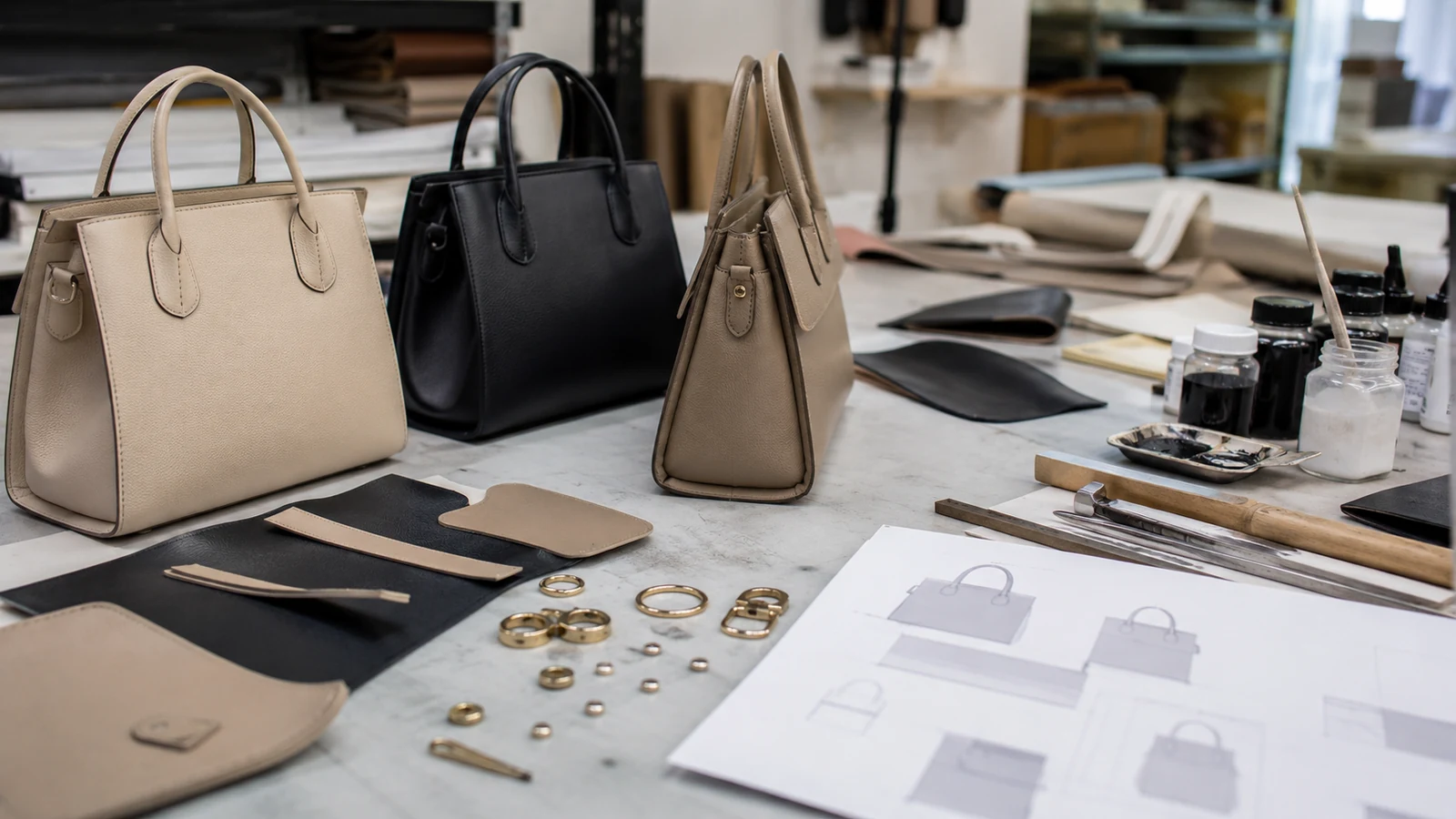 Custom Handbag Manufacturer: Sample Development, Materials and Production Checks