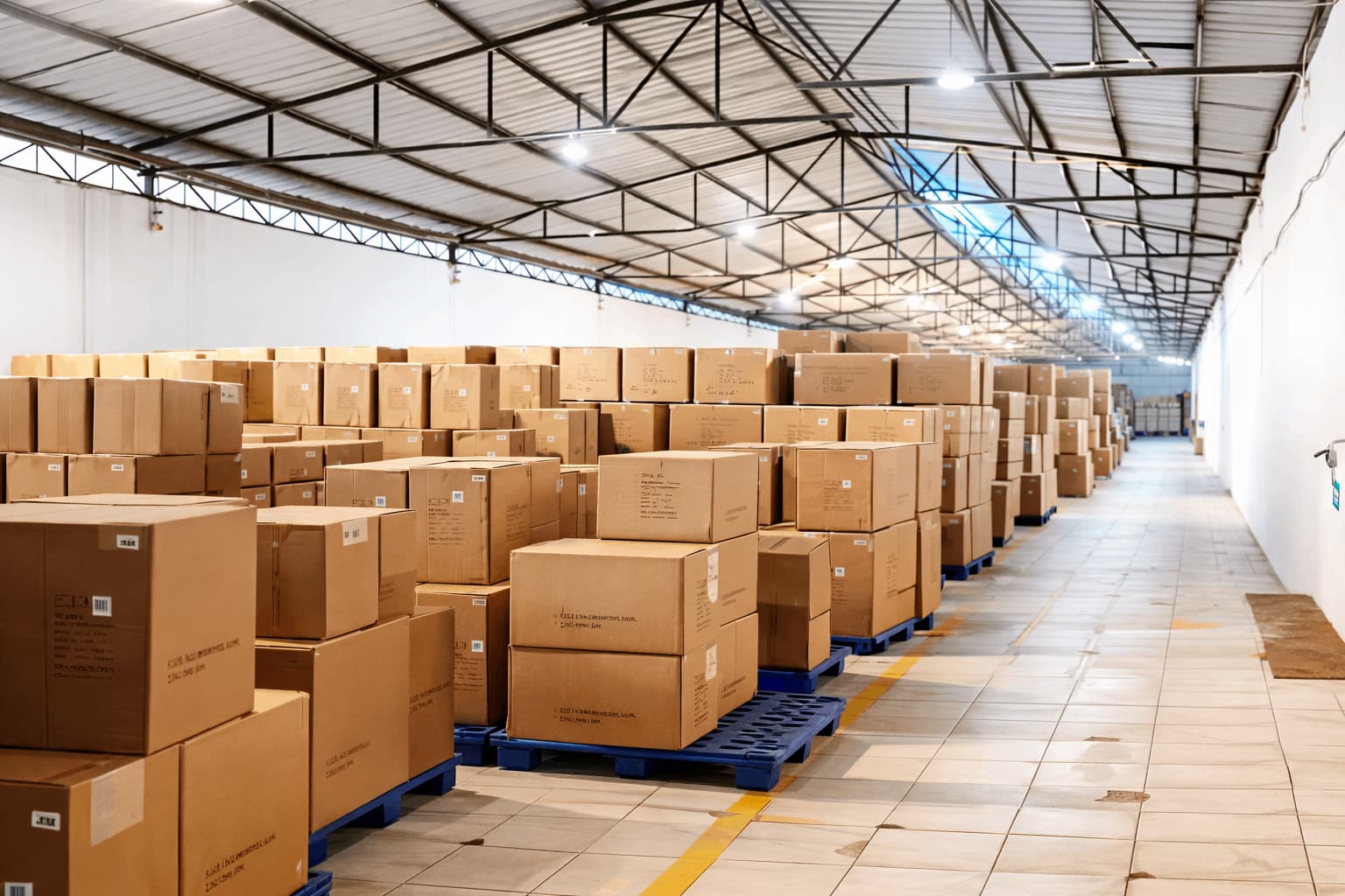 Cambodia factory packing and production area